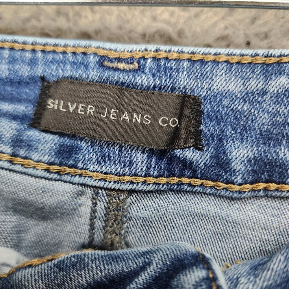 Silver Jeans Womens 30 Suki Medium Wash Stretch Mid Rise Skinny *Read* - Picture 5 of 15